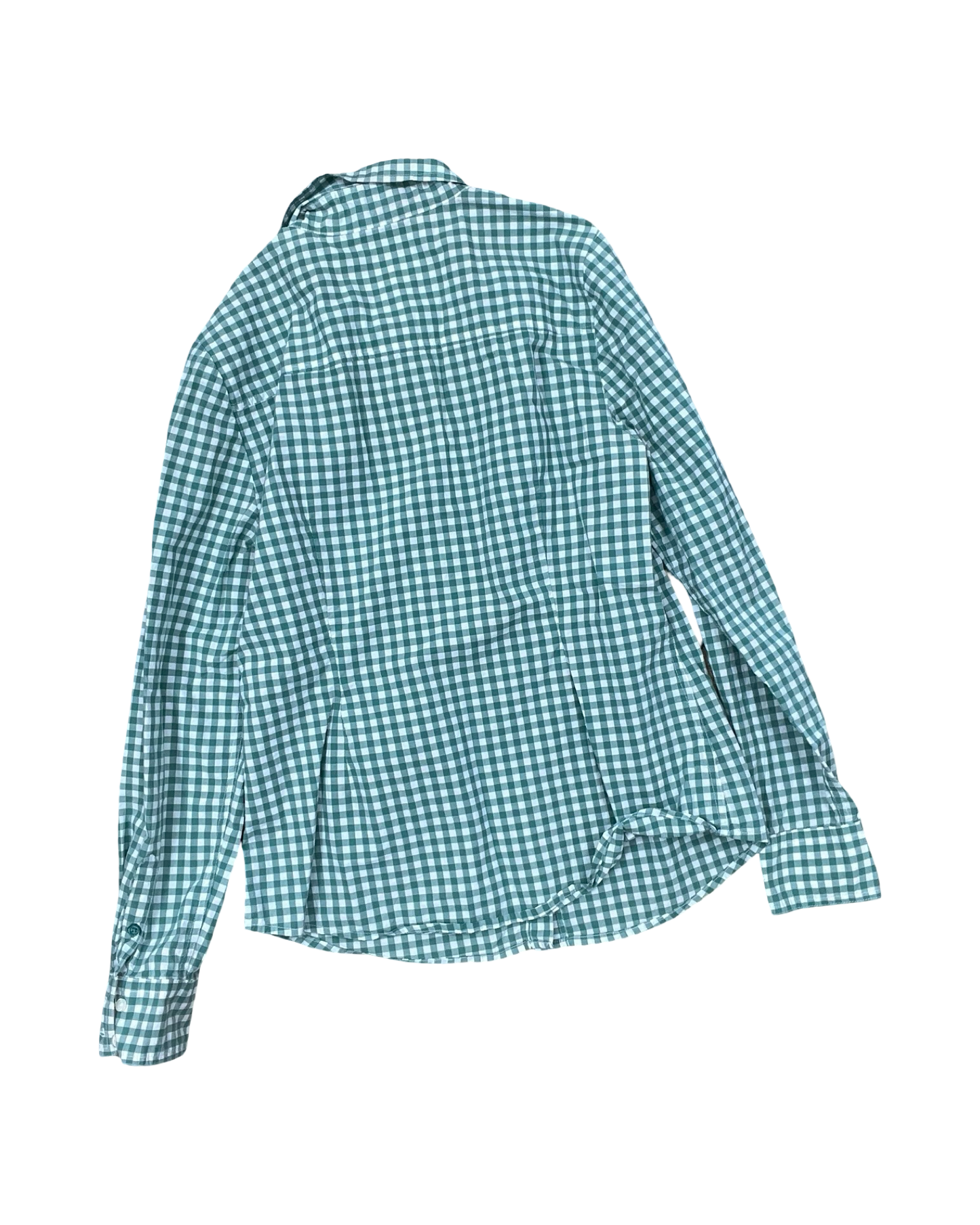 Blouse Ls By Boden In Green & White, Size:M
