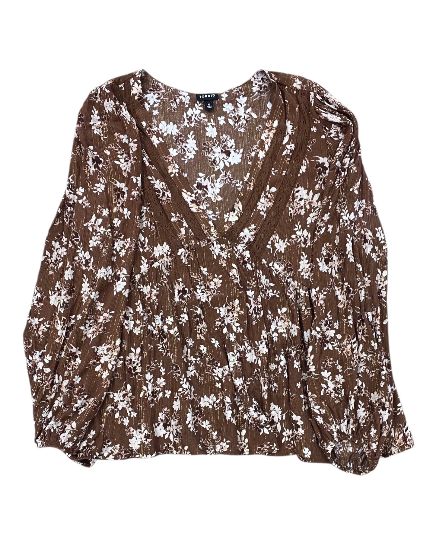 Top Ls By Torrid In Brown, Size:L