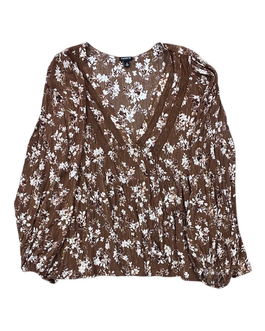 Top Ls By Torrid In Brown, Size:L