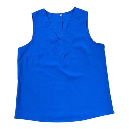Top Sleeveless By Clothes Mentor In Blue, Size:L
