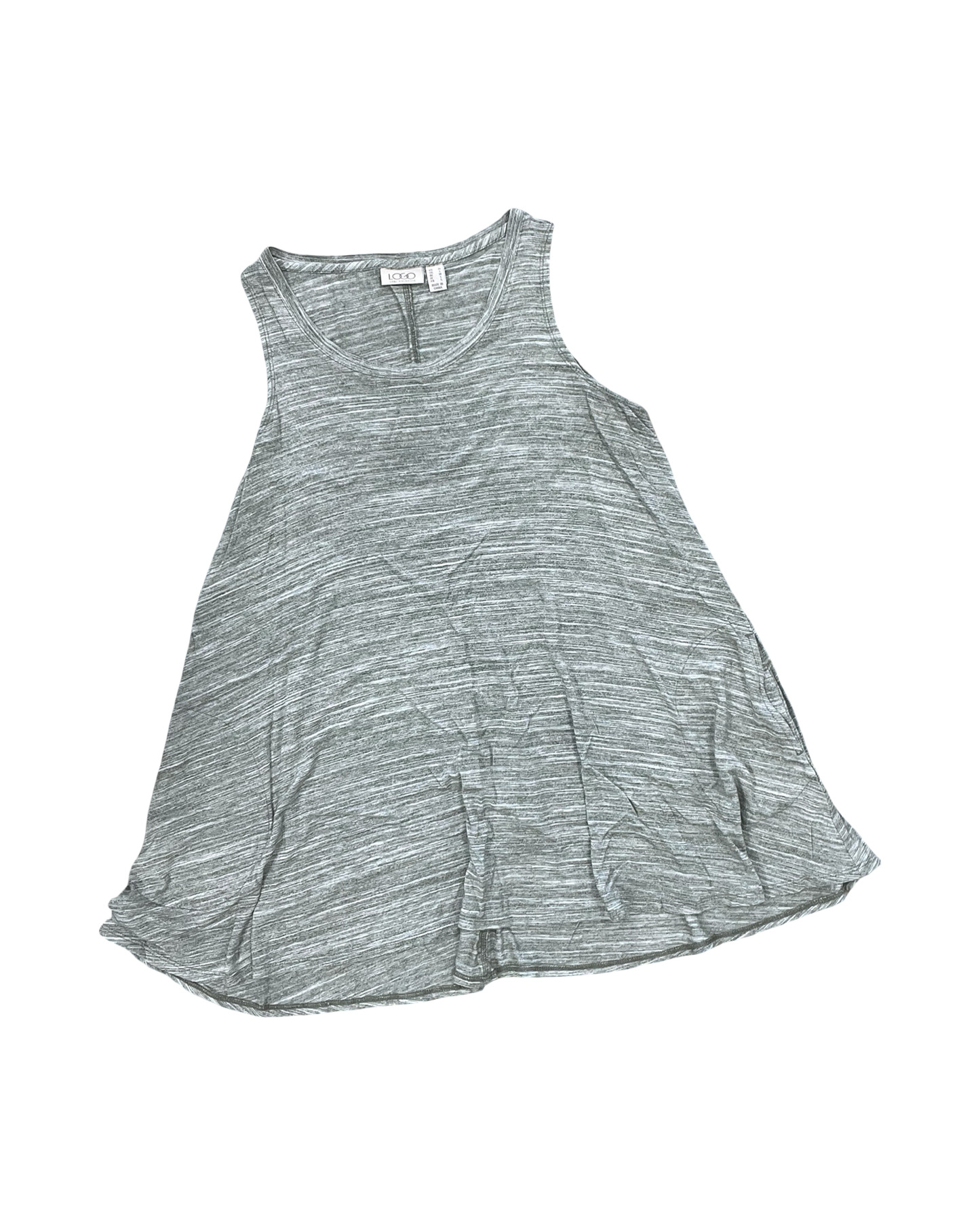 Top Sleeveless By Logo In Green, Size:M