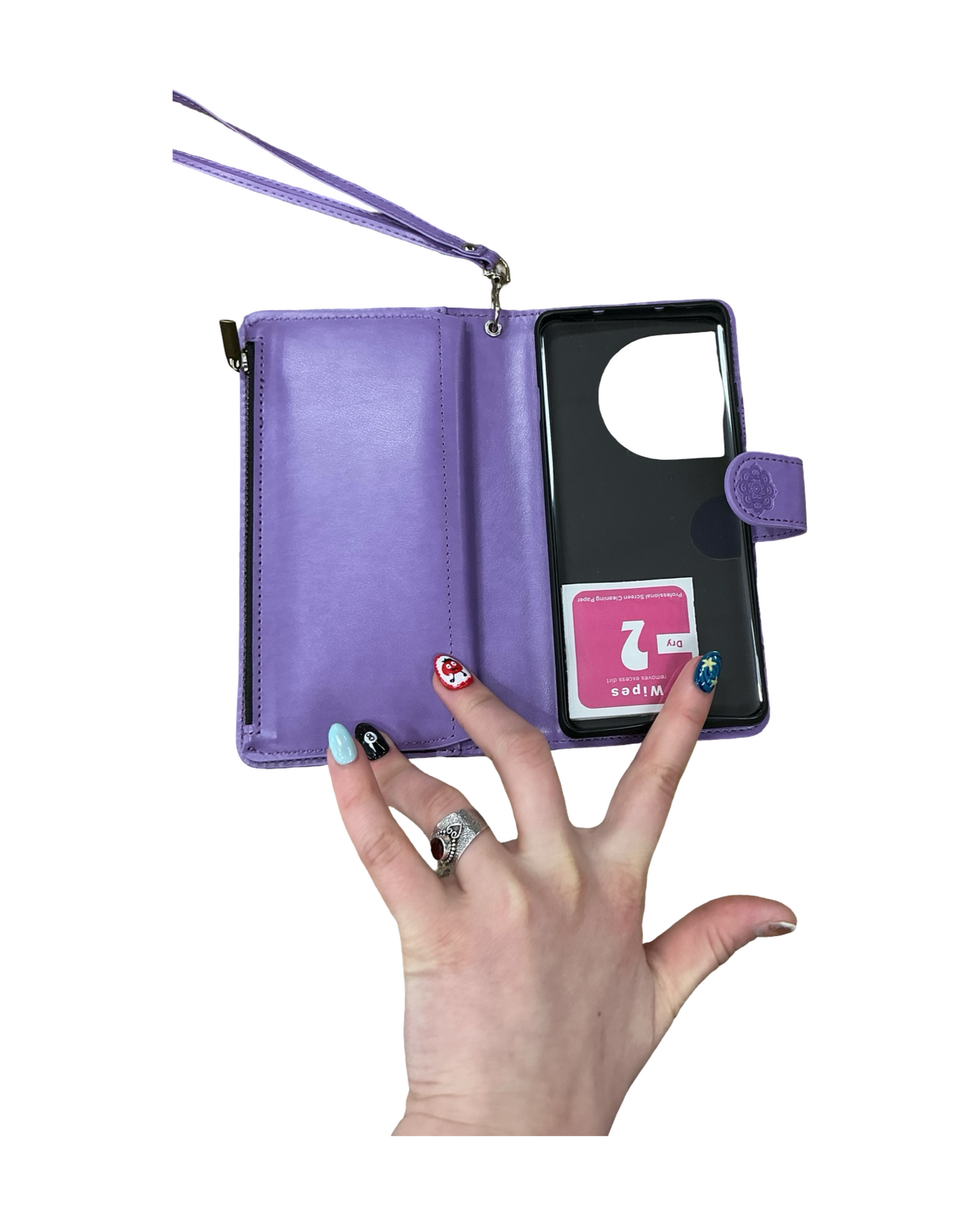 Wristlet By Clothes Mentor In Purple, Size:Small