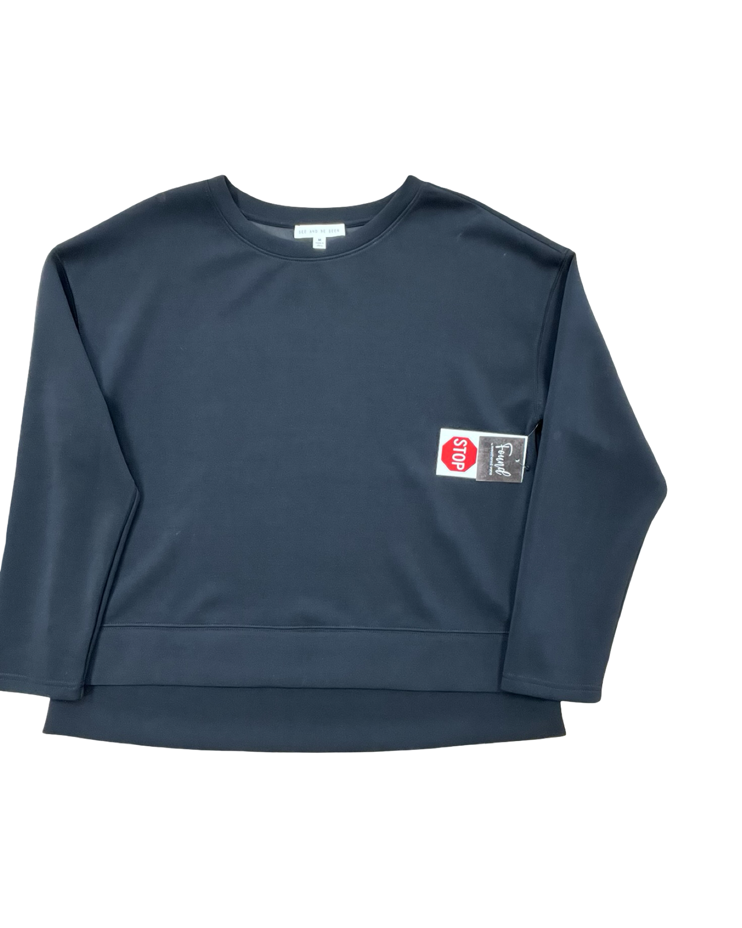 Sweatshirt Crewneck By See And Be Seen In Black, Size:M