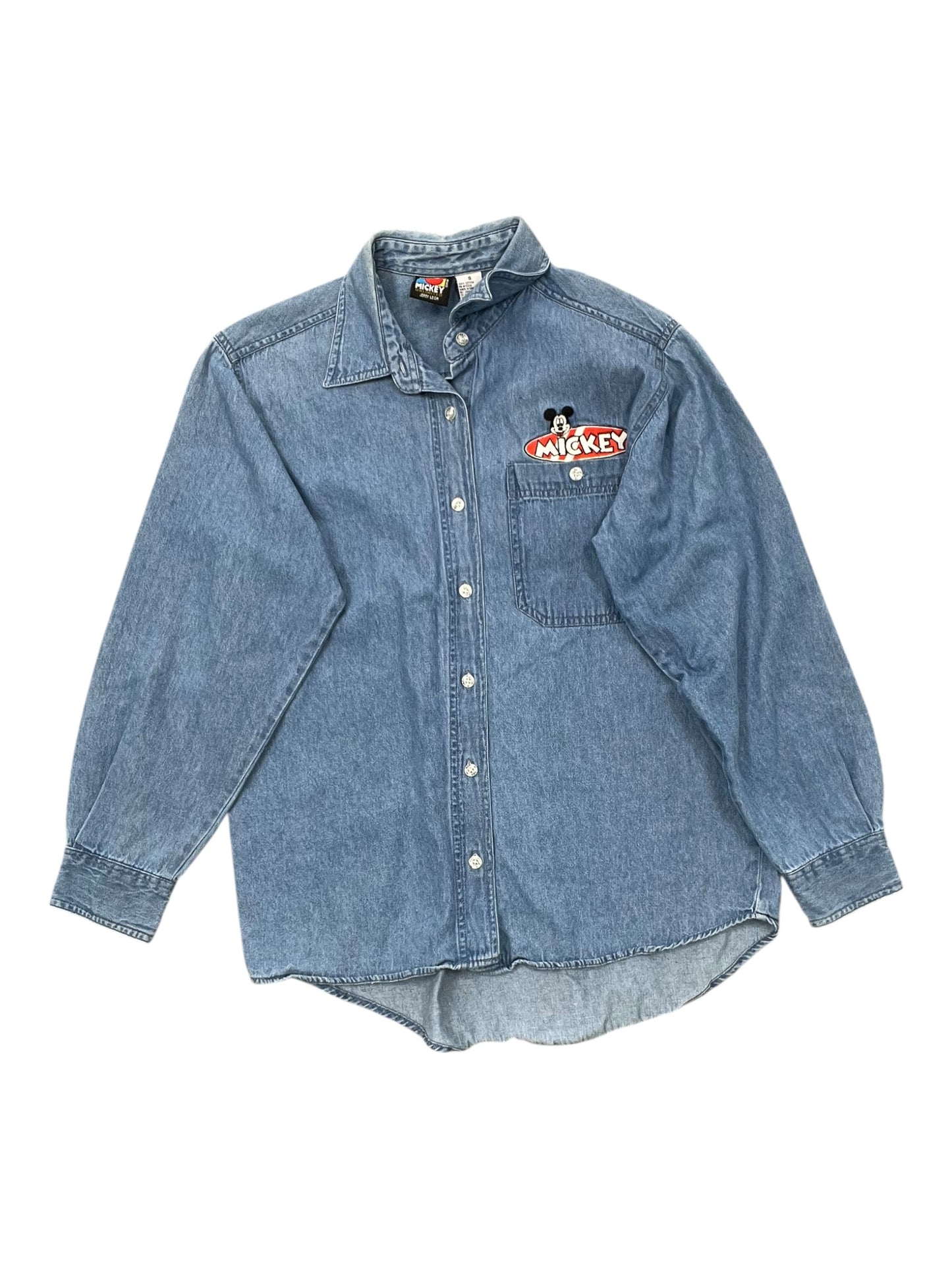 Blouse Ls By Clothes Mentor In Blue Denim, Size:S