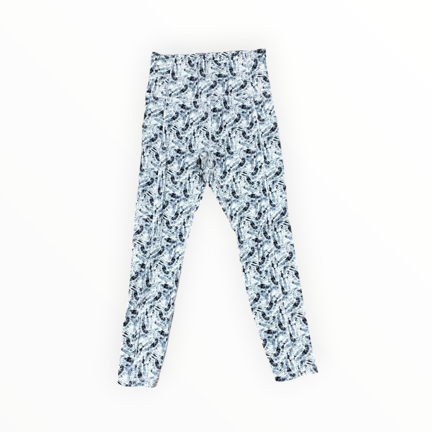 Athletic Leggings By Zyia In Blue & Cream, Size:4