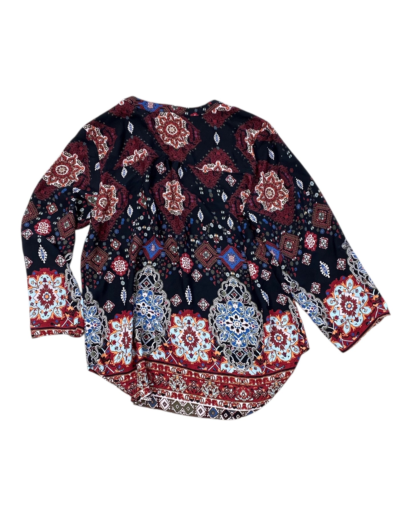 Top 3/4 Sleeve By Maurices In Black, Size:S