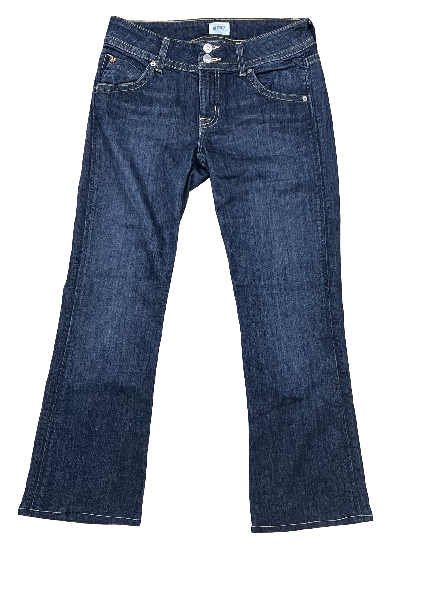 Jeans Boot Cut By Hudson In Blue Denim, Size:6