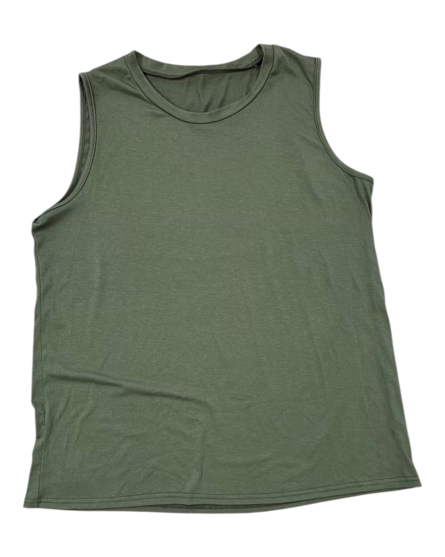 Top Sleeveless Basic By Clothes Mentor In Green, Size:Xl