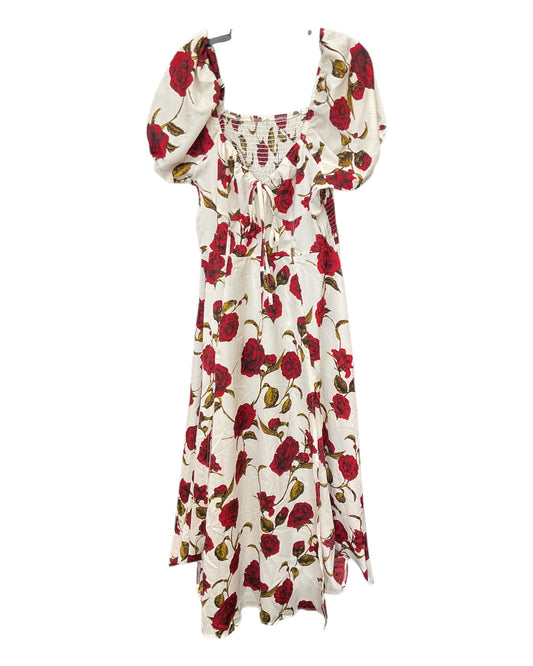 Dress Casual Maxi By Clothes Mentor In Red & White, Size:1X