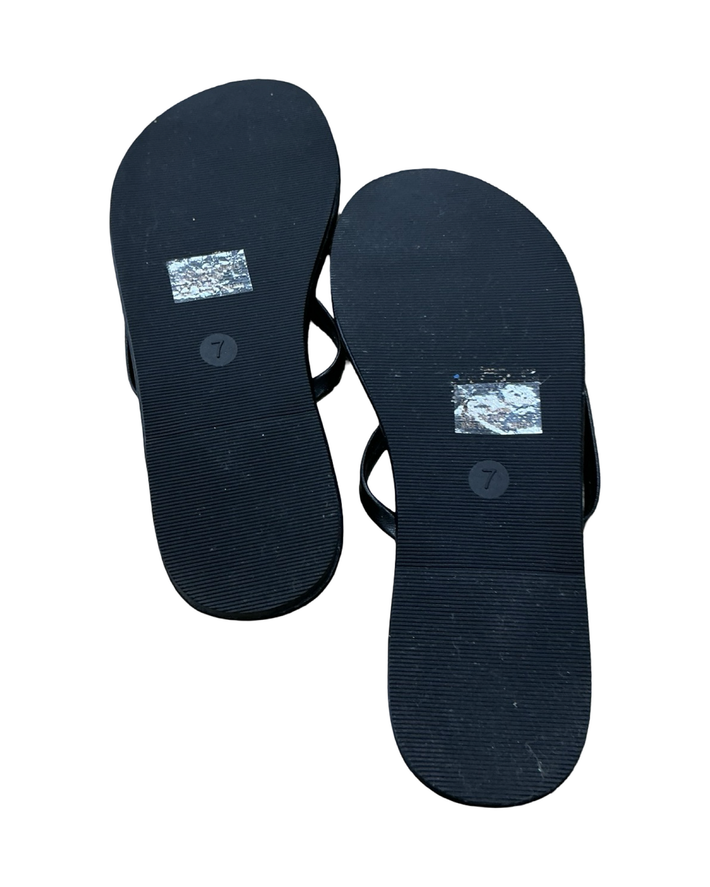 Sandals Flip Flops By Shade & Shore In Black, Size:7
