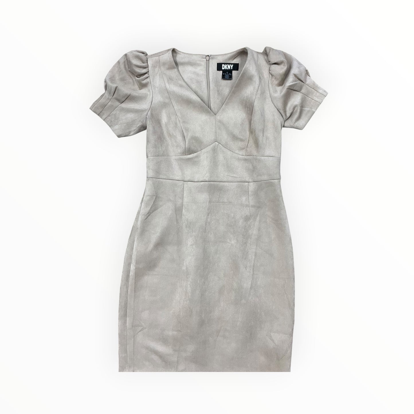 Dress Work By Dkny In Tan, Size:10