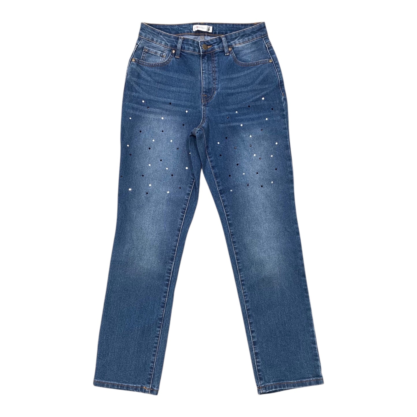 Jeans Straight By 89Th And Madison In Blue Denim, Size:8P
