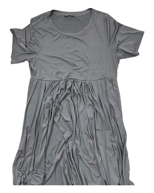 Dress Casual Midi By Bloomchic In Grey, Size:1X