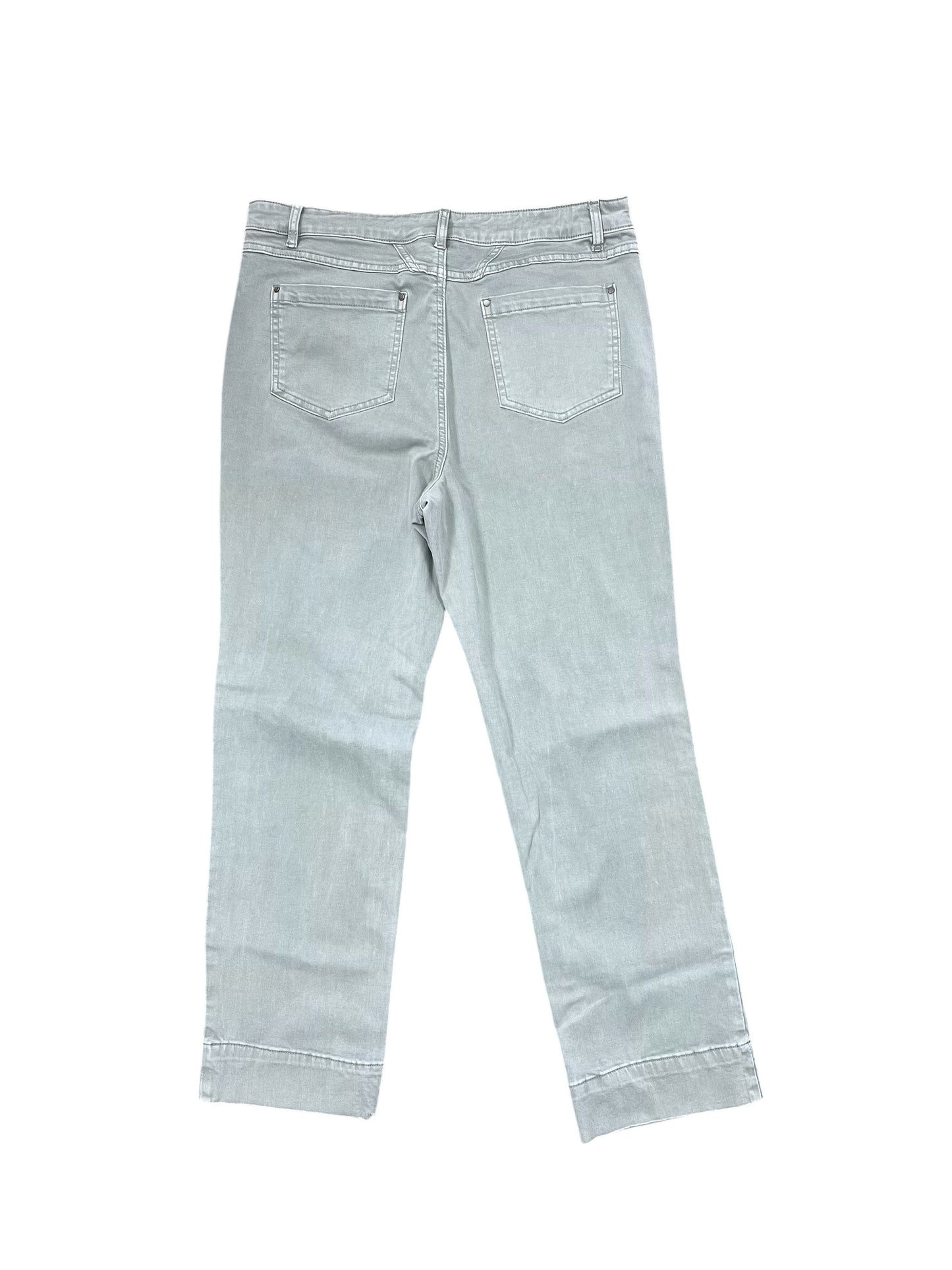 Jeans Straight By Tribal In Green, Size:14