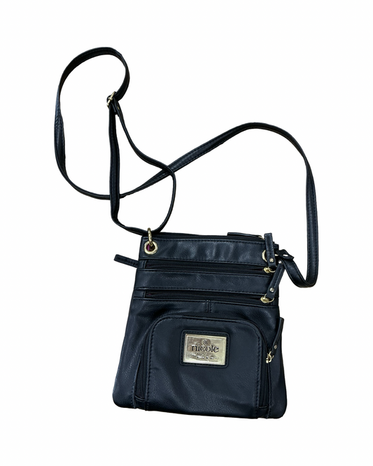Crossbody By Nicole By Nicole Miller In Black, Size:Small