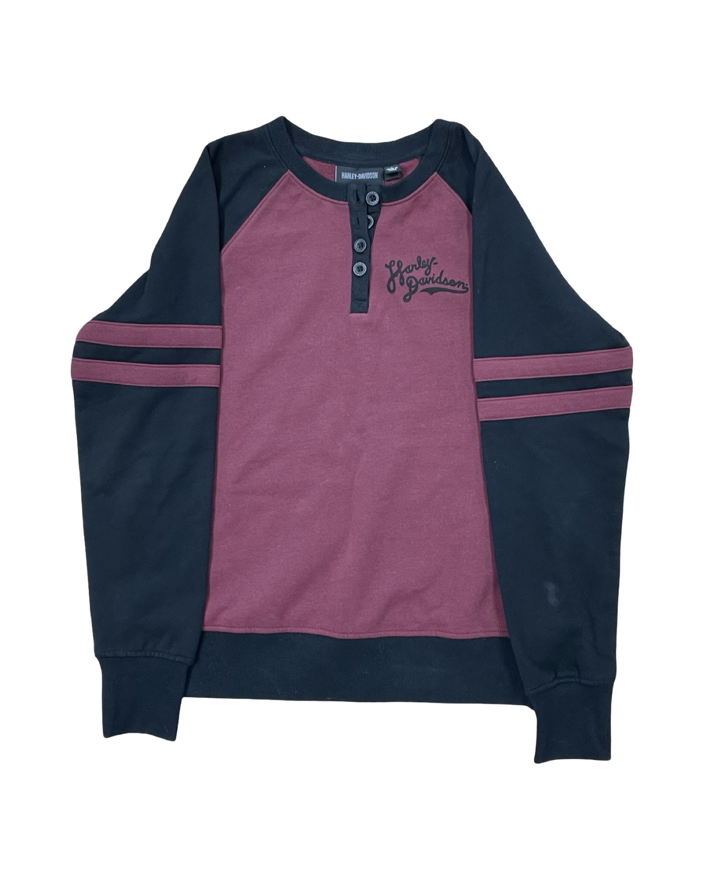 Sweatshirt Crewneck By Harley Davidson In Black & Red, Size:L