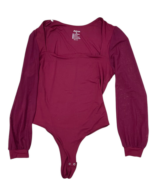 Bodysuit By Clothes Mentor In Red, Size:Xl