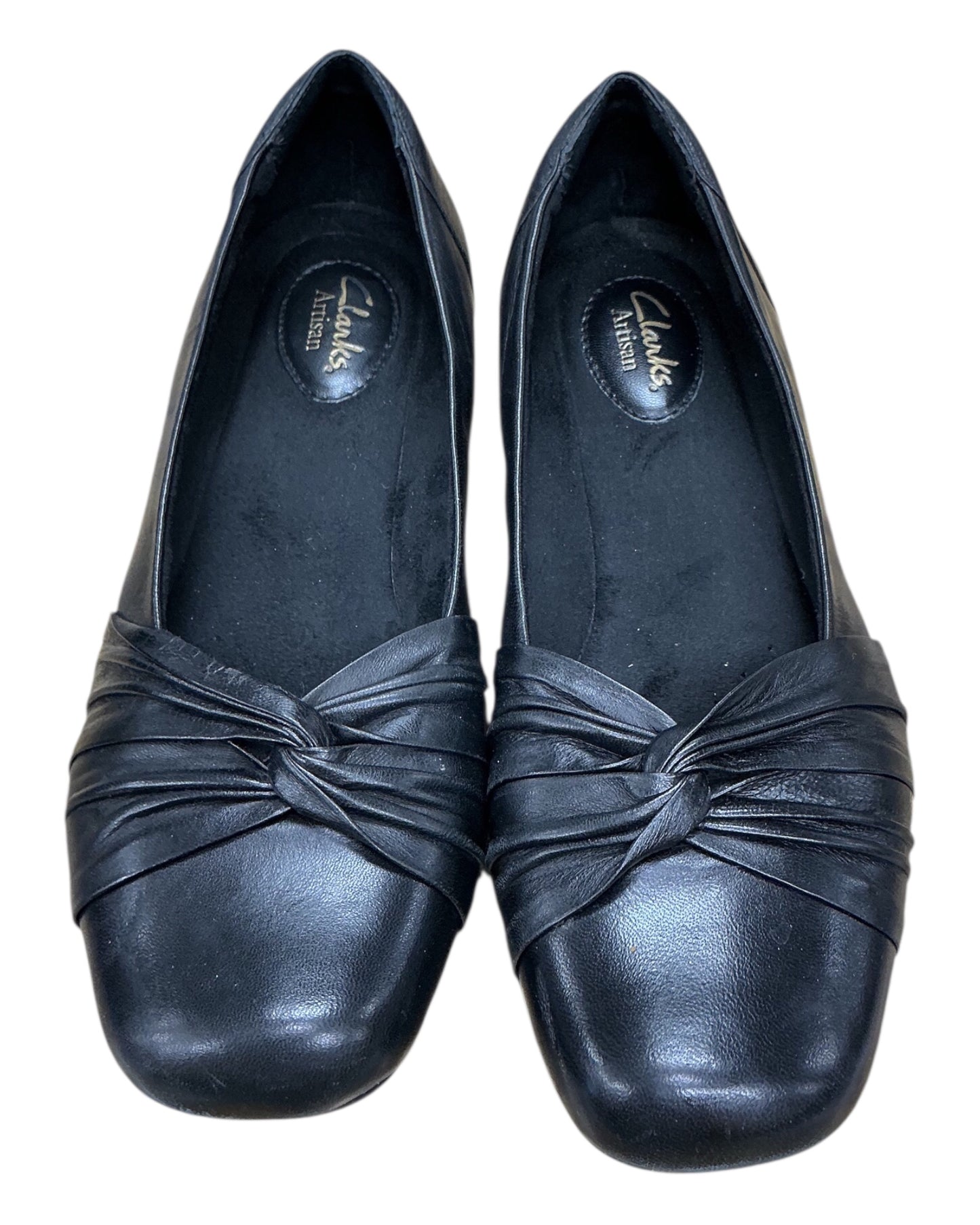 Shoes Flats By Clarks In Black, Size:9.5