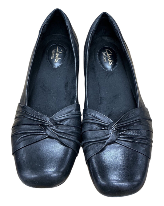 Shoes Flats By Clarks In Black, Size:9.5