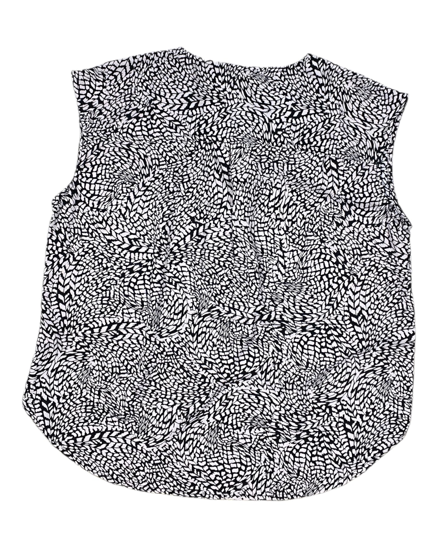 Top Sleeveless By Maurices In Black & Pink, Size:L