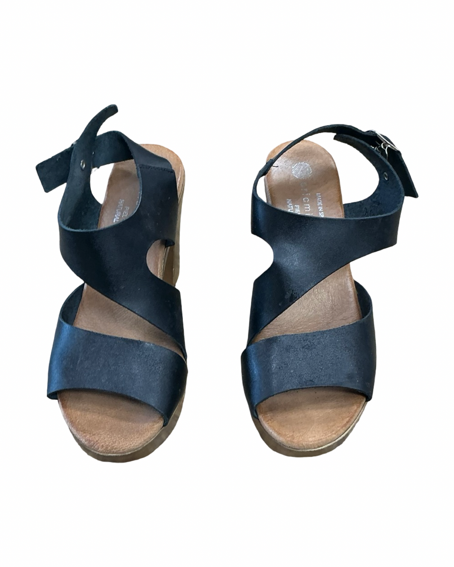 Sandals Heels Platform By Eric Michael London In Black, Size:5.5