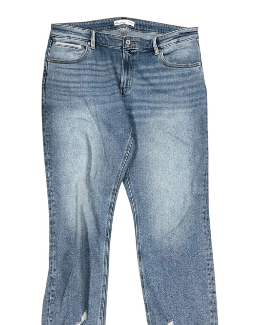 Jeans Flared By Kancan In Black Denim, Size:8L