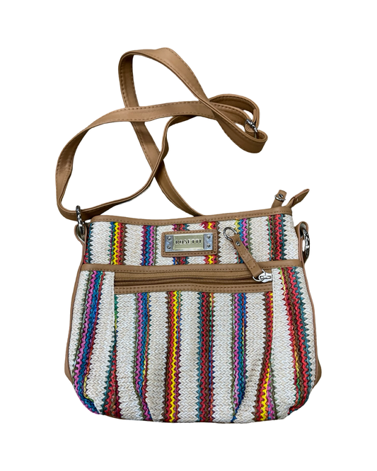 Crossbody By Rosetti In Cream & Tan, Size:Small
