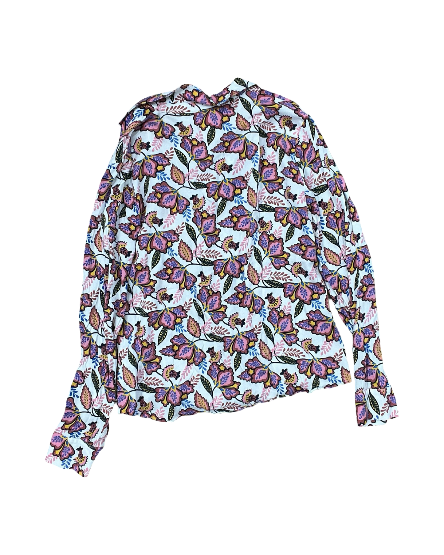 Blouse Ls By Boden In Pink & White, Size:S