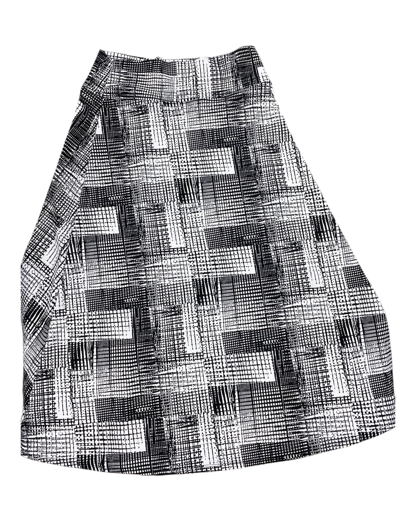 Skirt Maxi By Clothes Mentor In Black & White, Size:1X