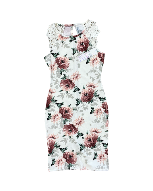 Dress Party Midi By Almost Famous In Floral Print, Size:M