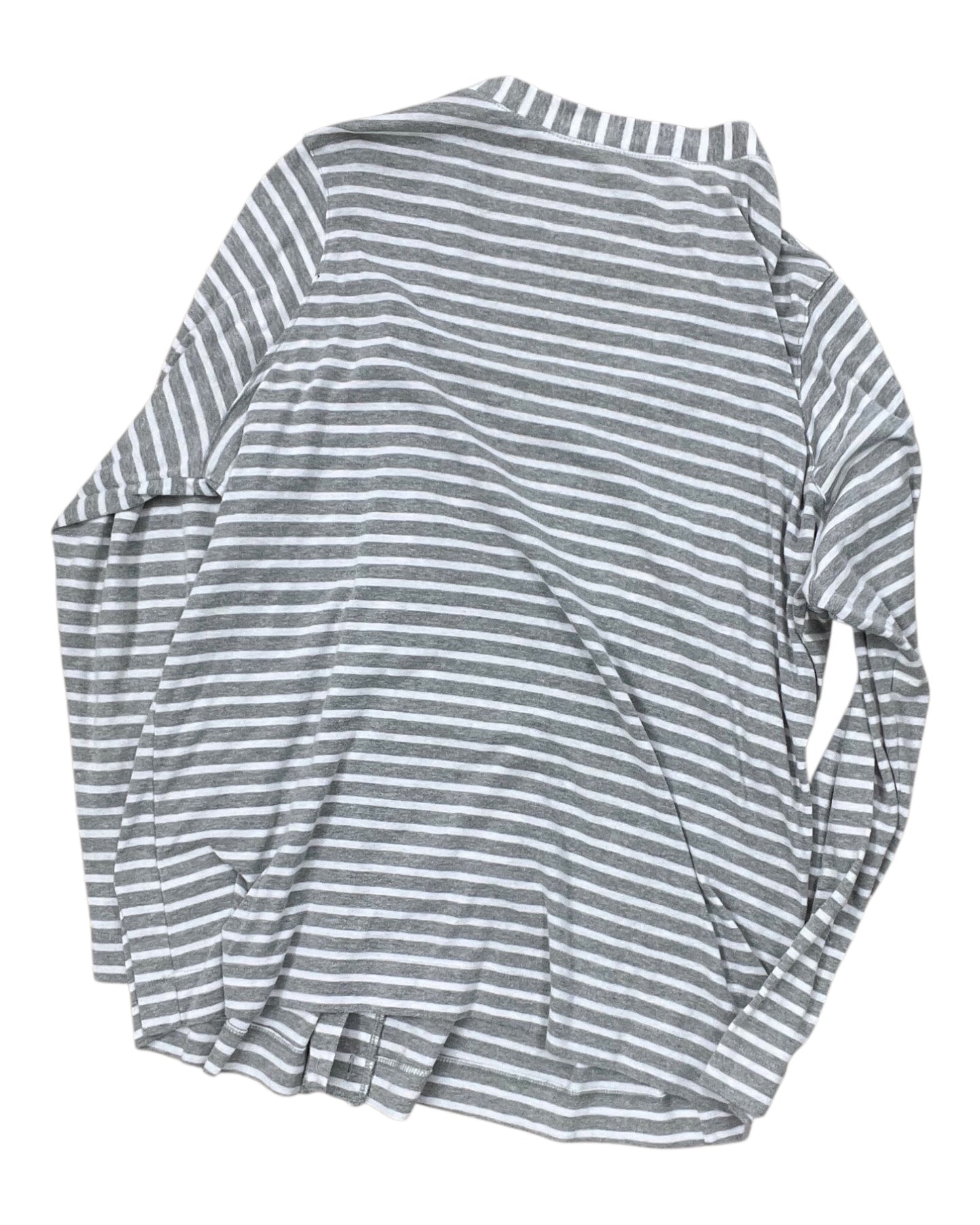Cardigan By Northcrest In Grey, Size:2X