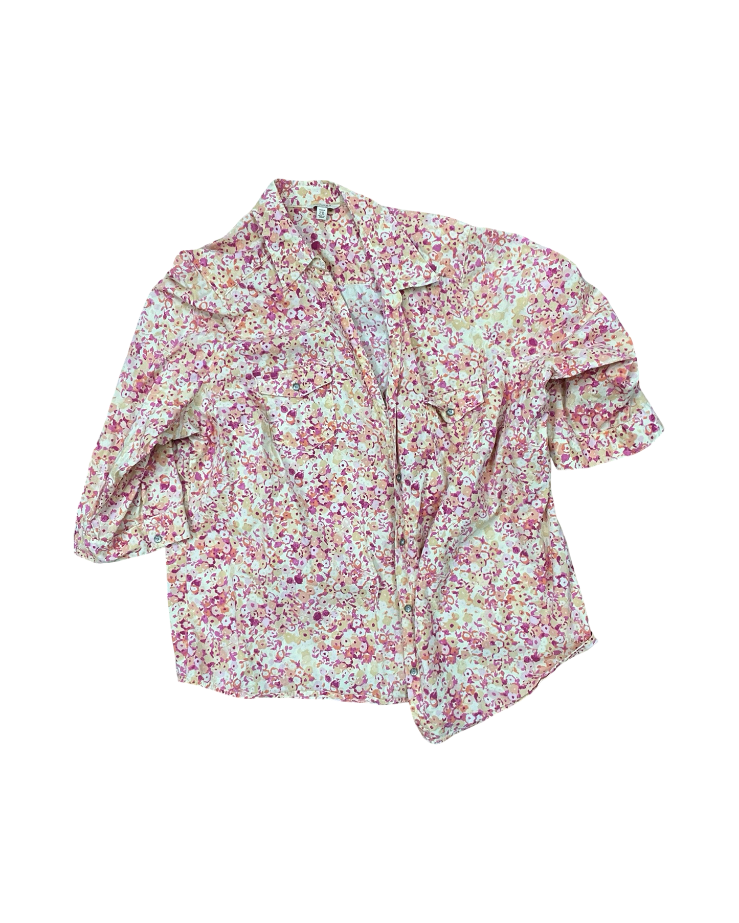 Blouse 3/4 Sleeve By Sonoma In Orange, Size:2X