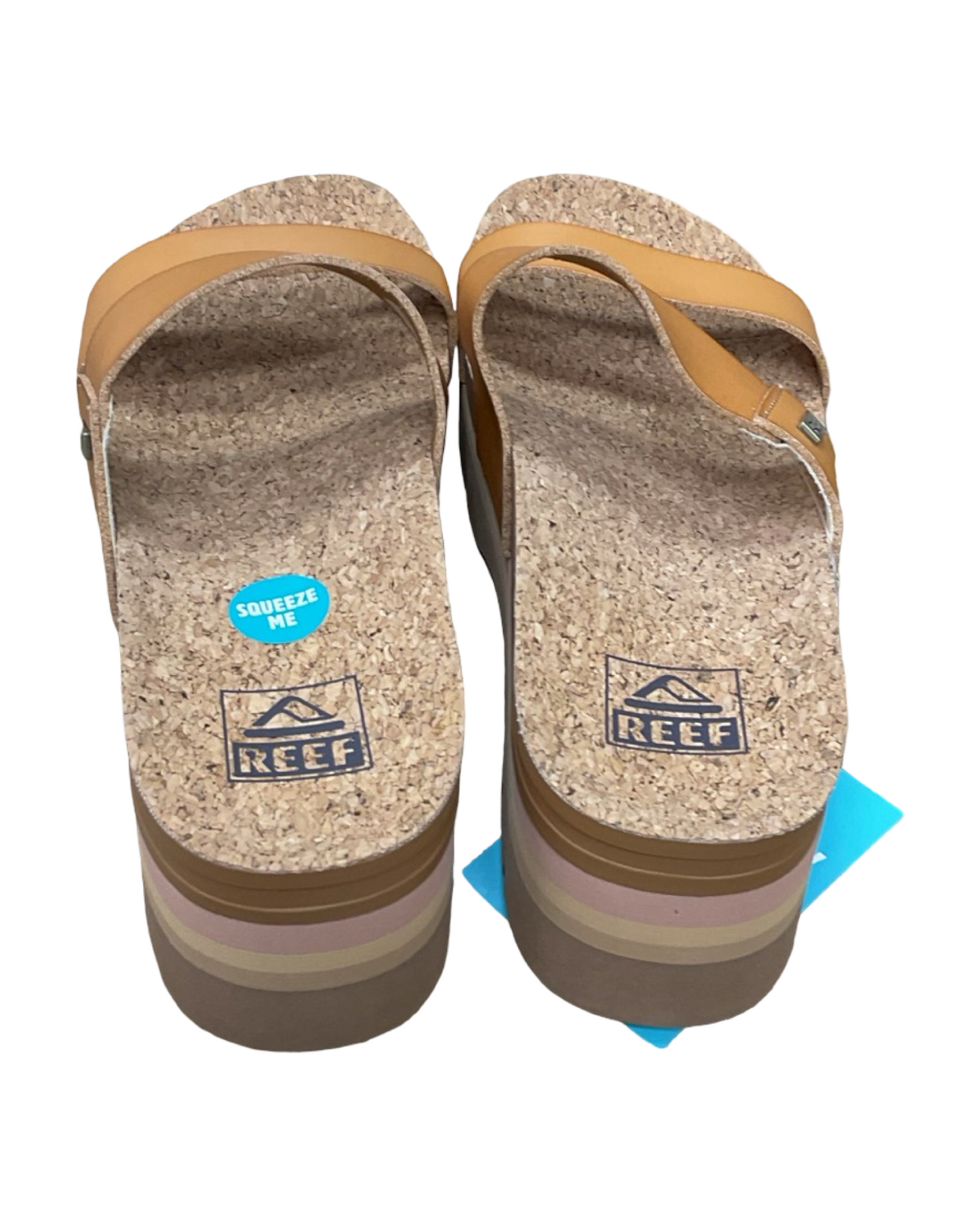 Sandals Heels Platform By Reef In Orange, Size:7.5
