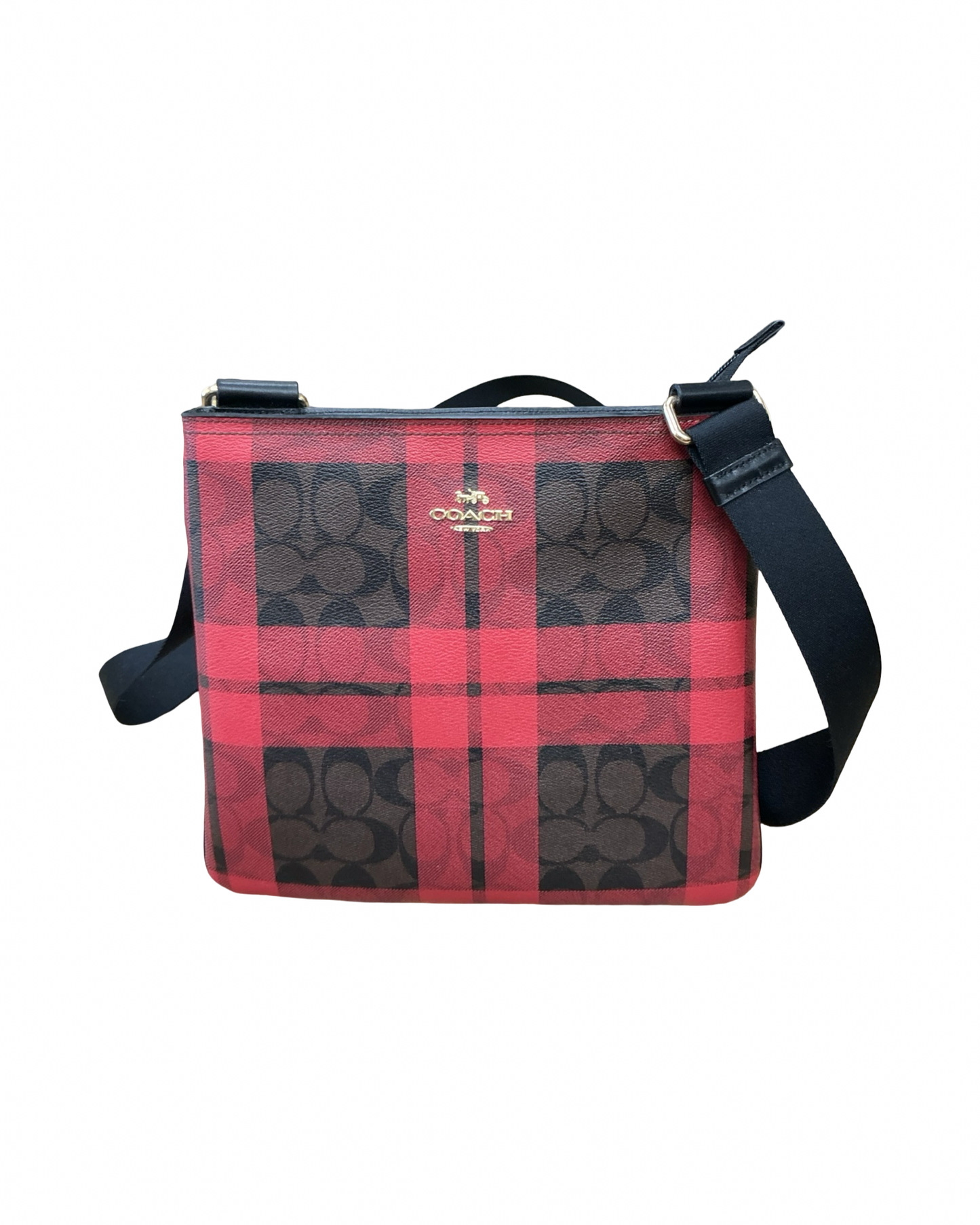 Crossbody Designer By Coach In Red, Size:Medium