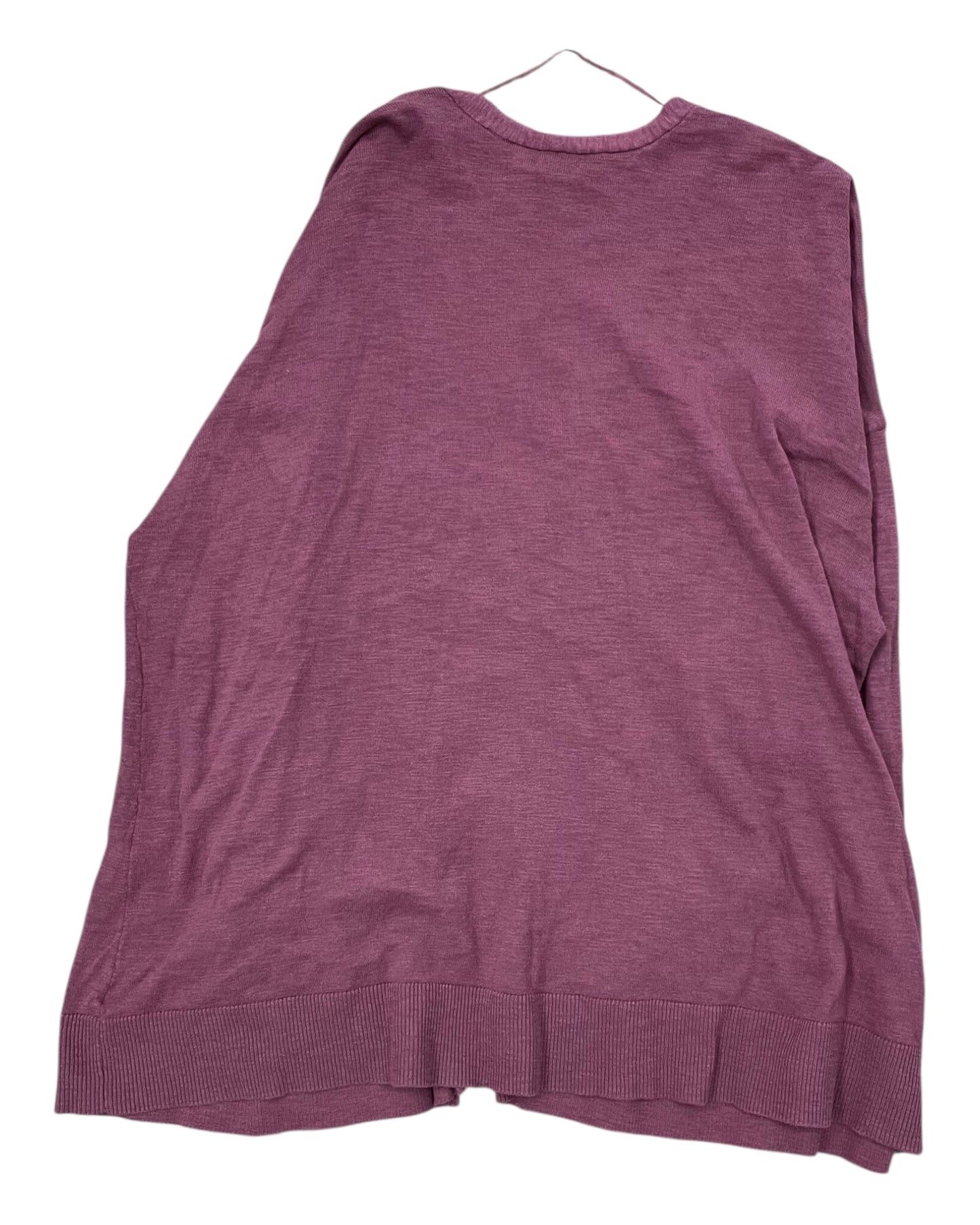 Cardigan By Ana In Mauve, Size:3X