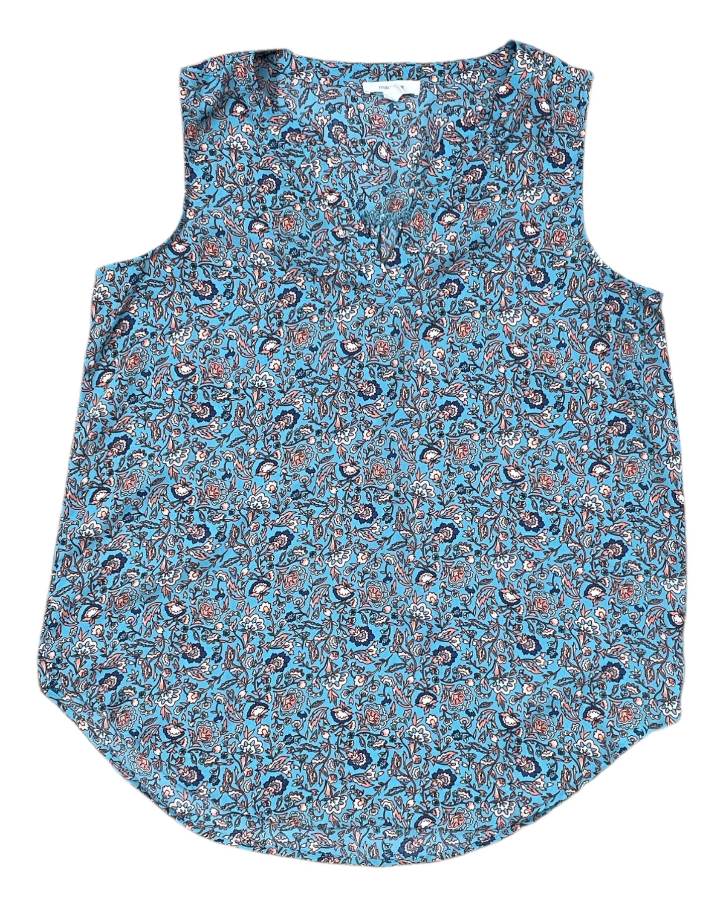 Top Sleeveless By Maurices In Teal, Size:M