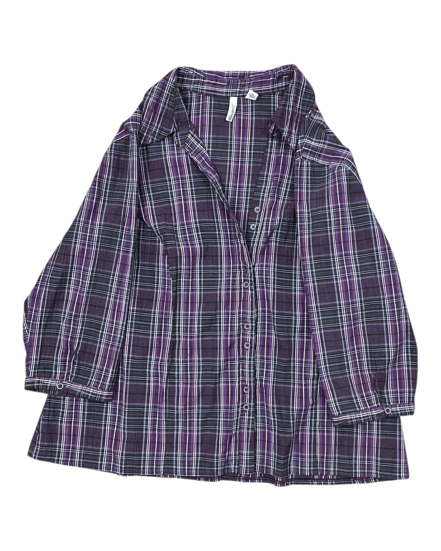 Cardigan By St Johns Bay In Purple, Size:3X