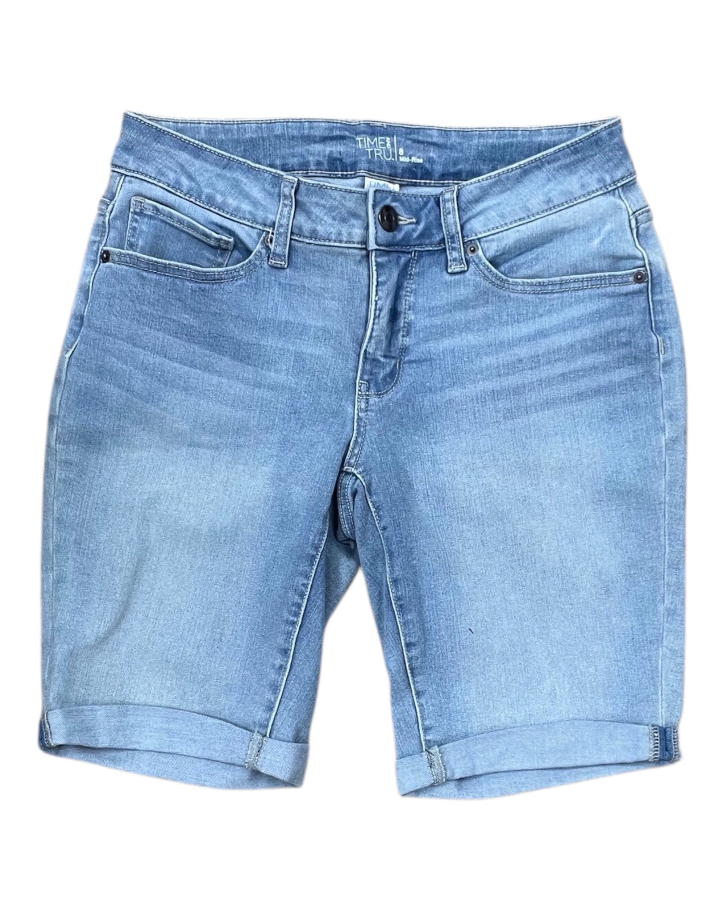 Shorts By Time And Tru In Blue Denim, Size:8