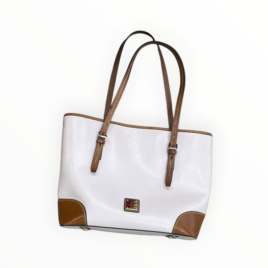 Handbag Designer By Dooney And Bourke In Pink & Tan, Size:Large