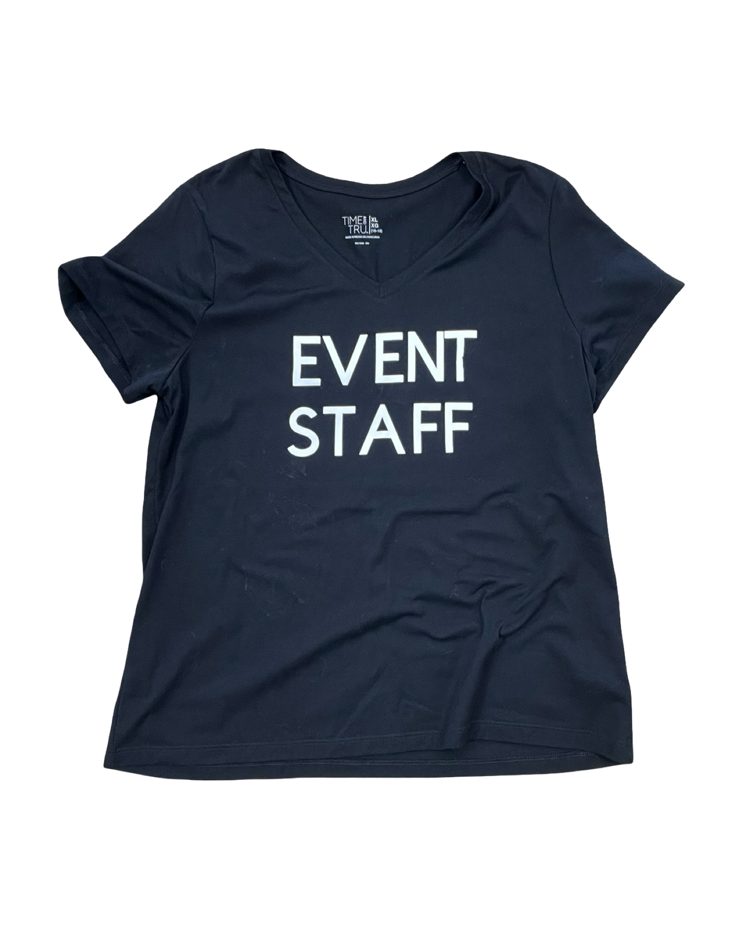 Top Ss Basic By Time And Tru In Black, Size:Xl