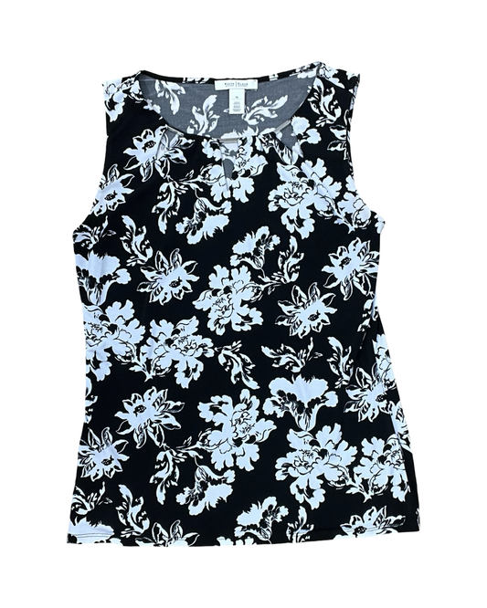 Top Sleeveless By White House Black Market In Black & White, Size:M