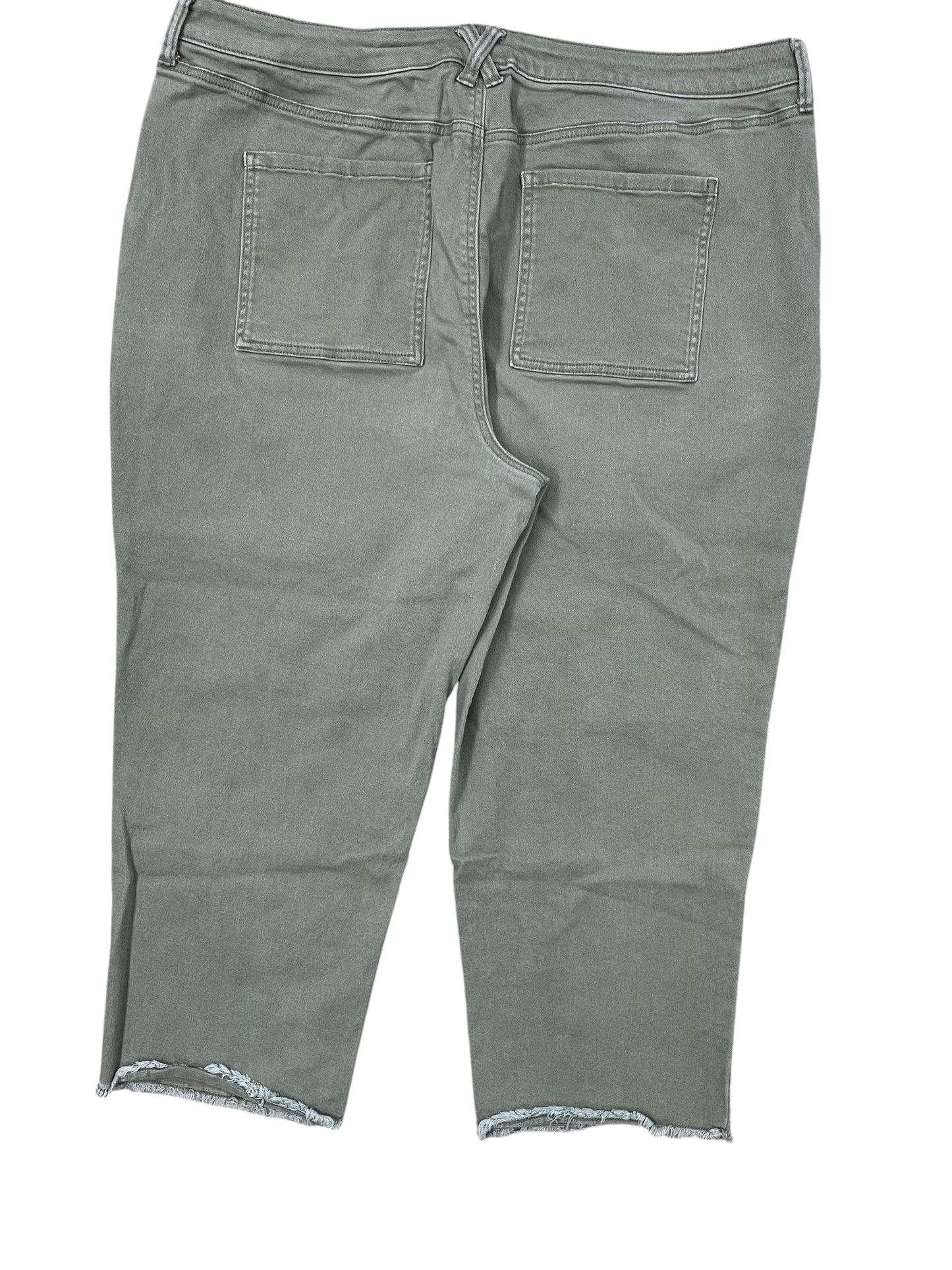 Jeans Cropped By Sonoma In Cream, Size:20