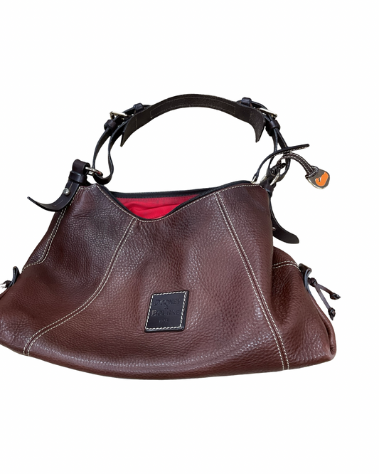Handbag Designer By Dooney And Bourke In Brown, Size:Large