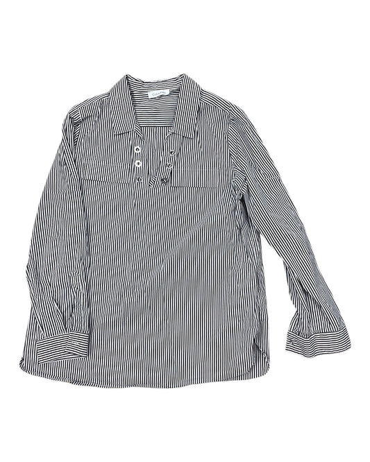Top Ls By Calvin Klein In Black & White, Size:L