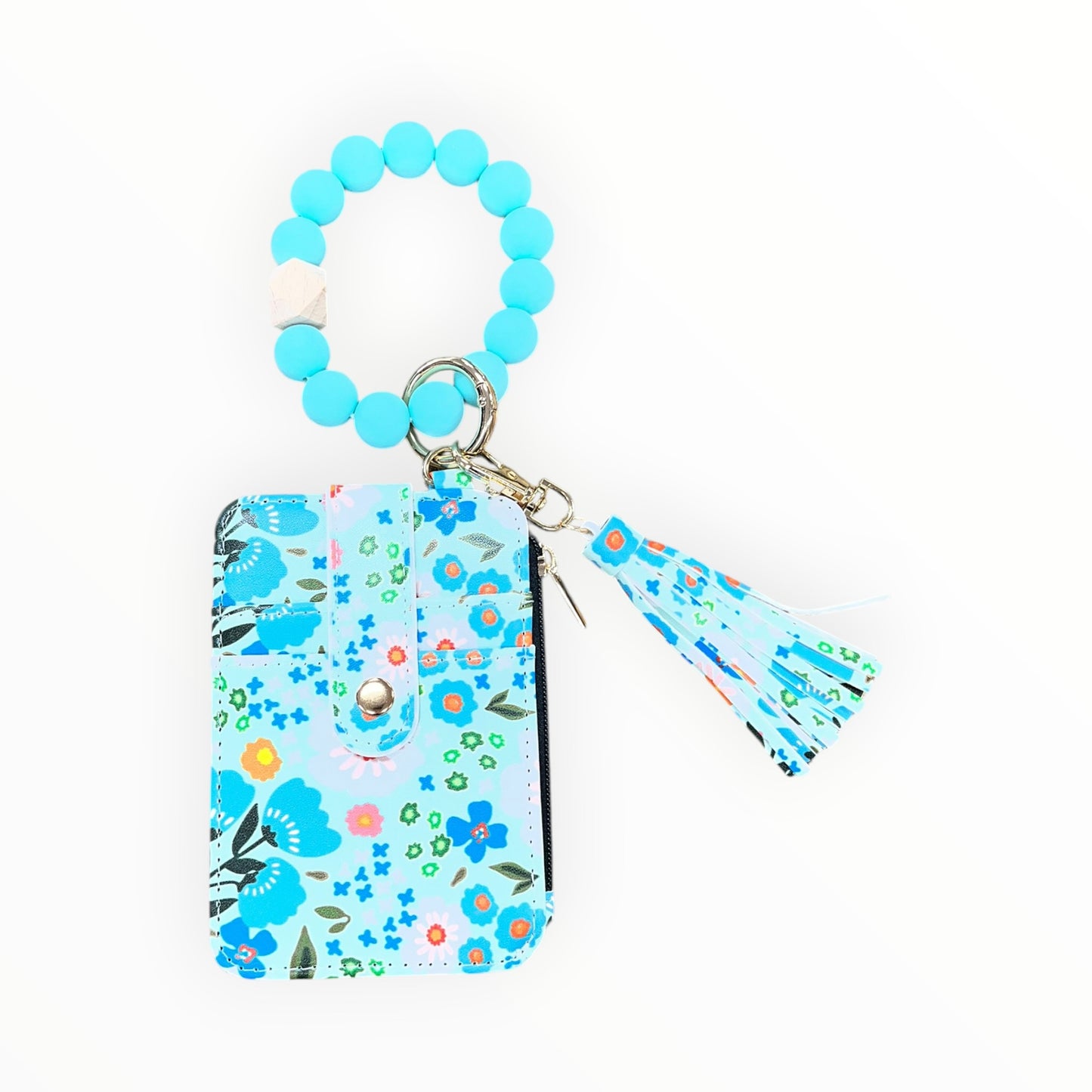Wristlet By Clothes Mentor In Aqua, Size:Small