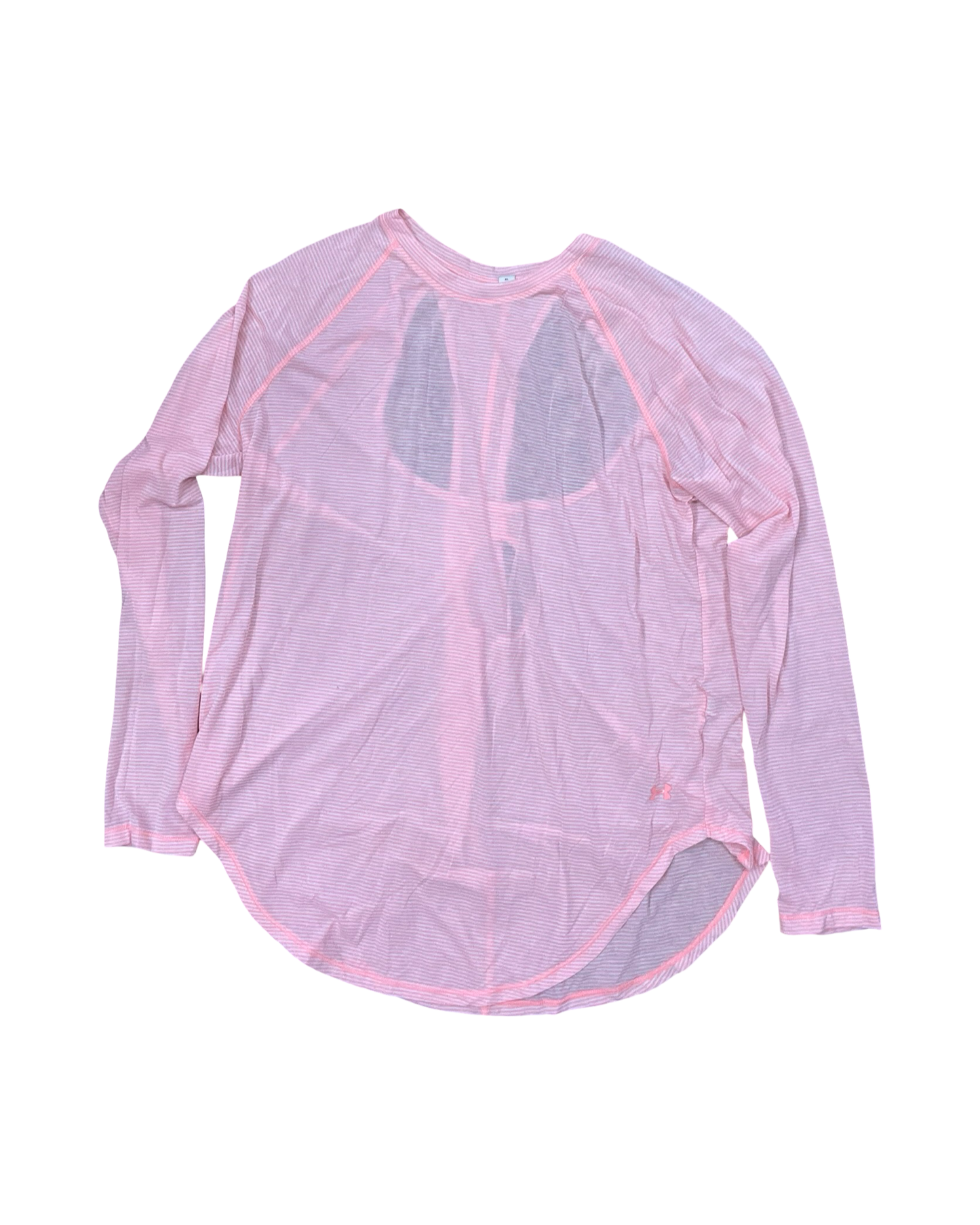 Athletic Top Ls Crewneck By Clothes Mentor In Coral, Size:Xl