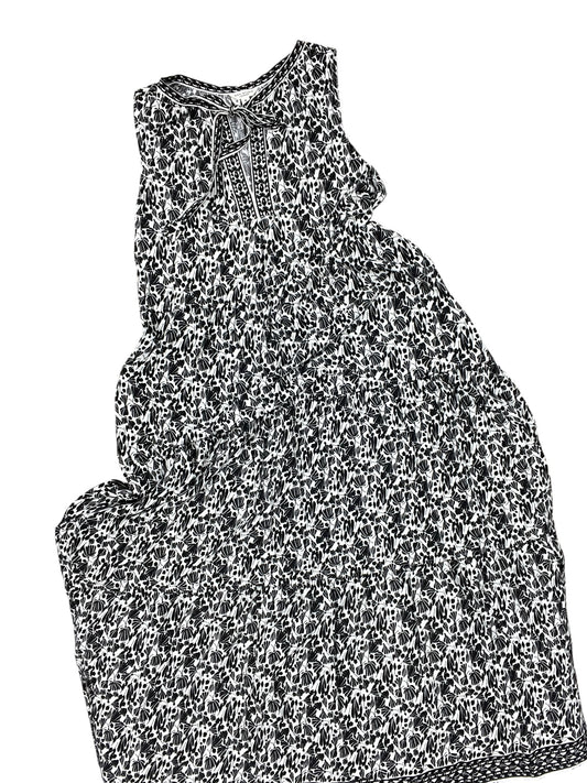 Dress Casual Maxi By Max Studio In Black & Cream, Size:M