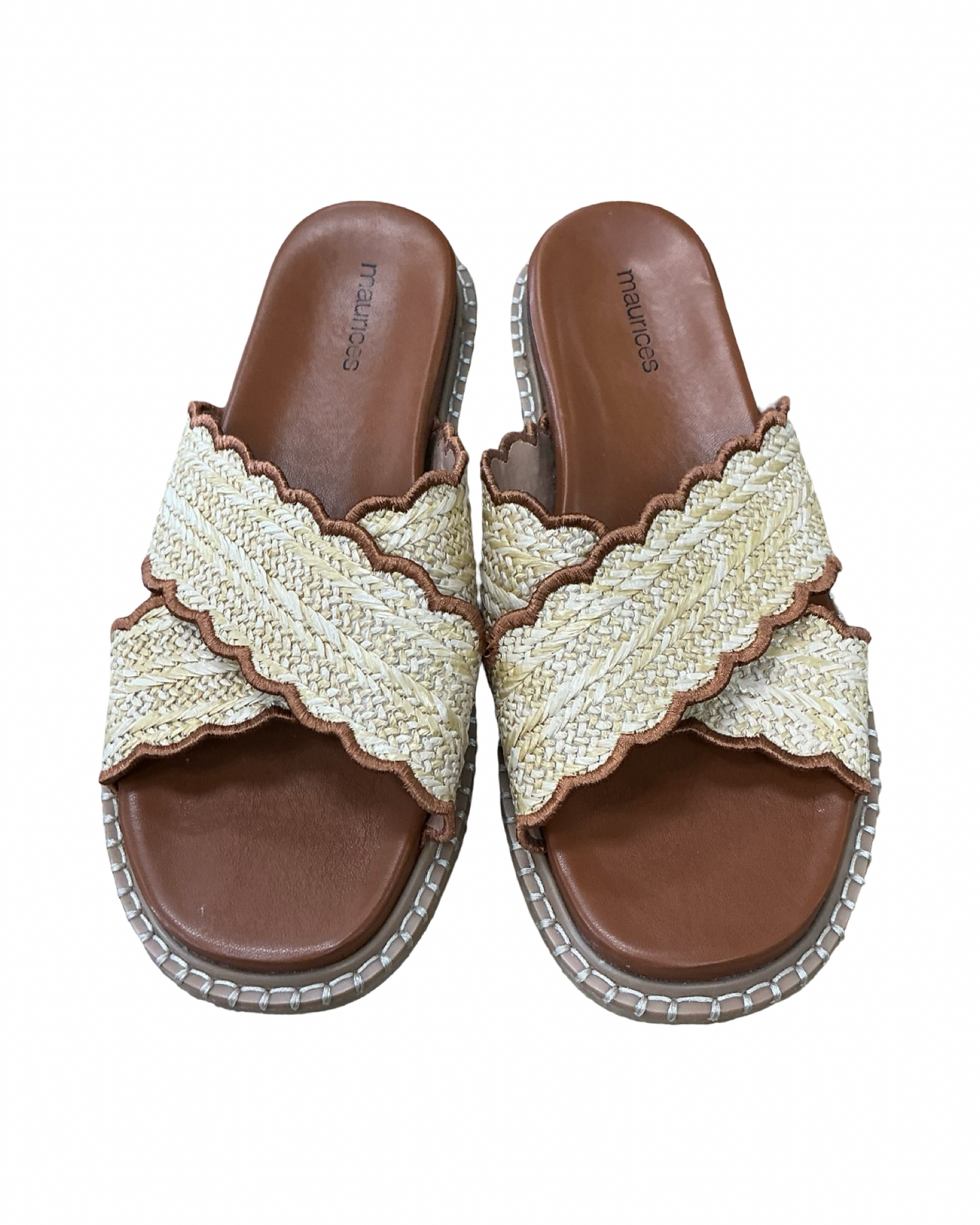 Sandals Flats By Maurices In Brown, Size:10