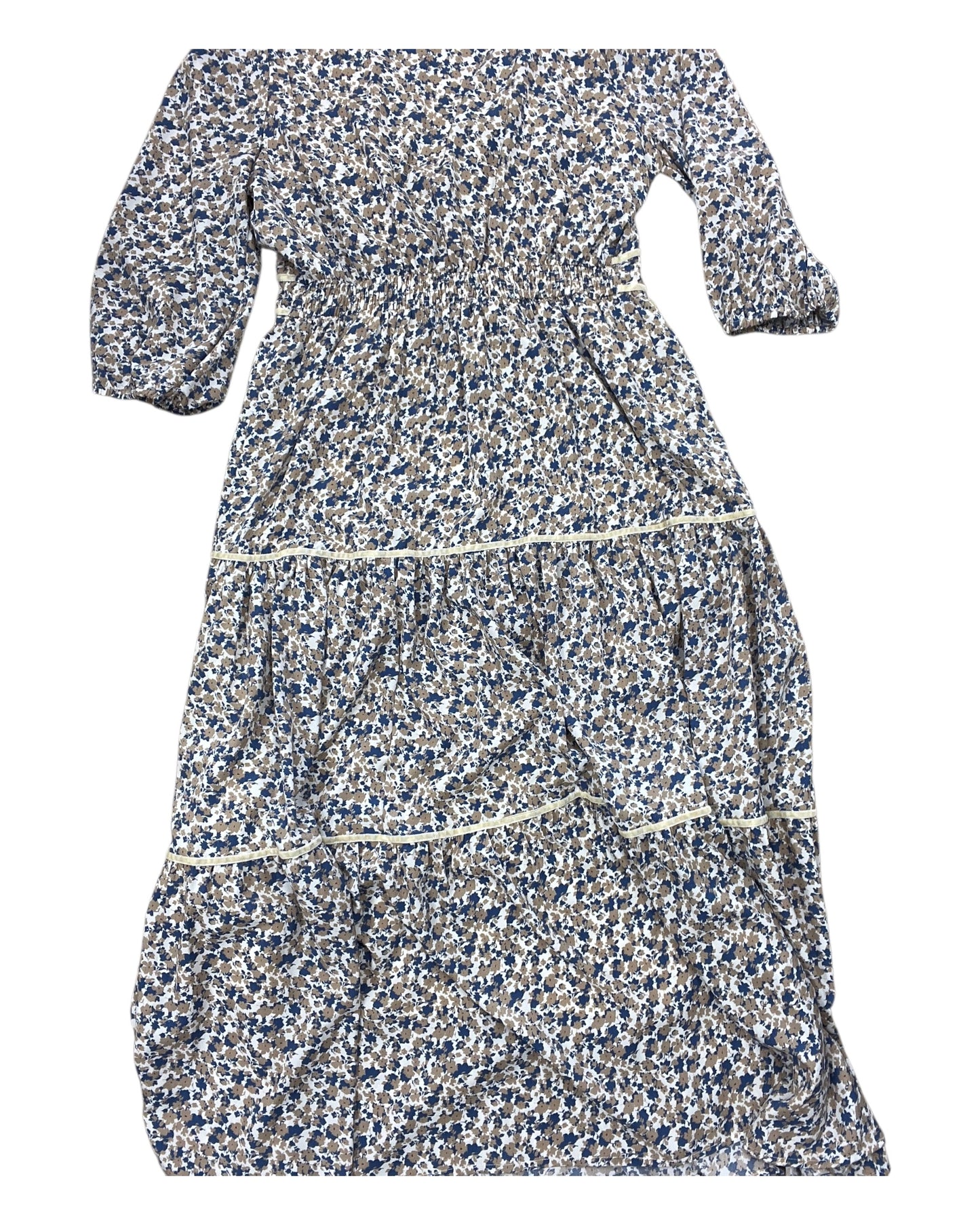 Dress Casual Midi By Clothes Mentor In Grey, Size:M