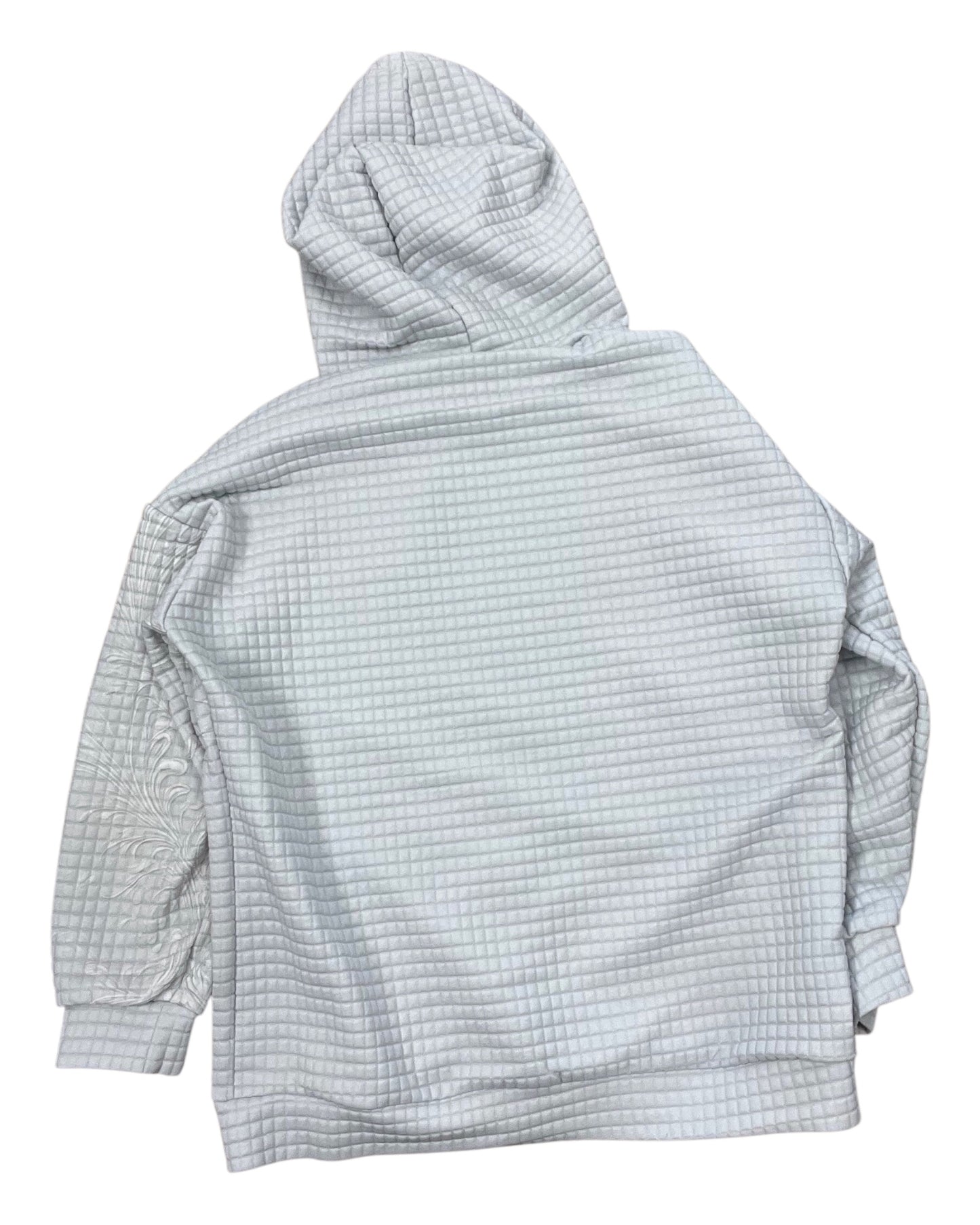 Sweatshirt Hoodie By Clothes Mentor In Grey, Size:Xl